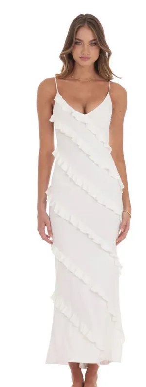 Lucy in the sky Ruffle V-Neck Maxi Dress thumbnail 1
