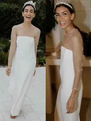 NWT Antonio Melani x Elizabeth Damrich Babe Mesh Crepe Soutache Pearl Maxi Dress thumbnail 3
