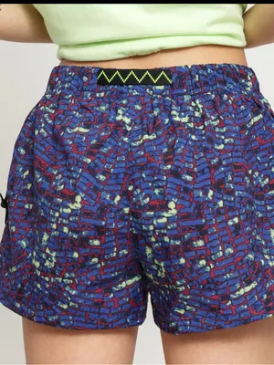 Nike ACG Multicolor Nylon Shorts Elastic-Waist Sz XS Gorpcore Hiking Running thumbnail 4