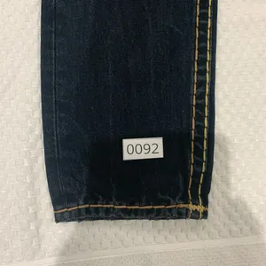 True Religion Women's Dark Blue Skinny Jeans with Yellow Contrast Stitching thumbnail 8