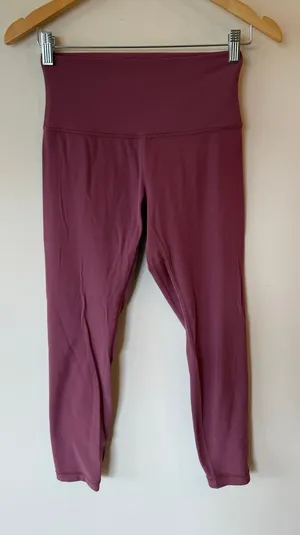 Lululemon Align II Leggings 6 Maroon Athleisure Gym Yoga Running High Waist thumbnail 1