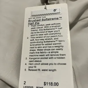 Lululemon Brushed Softstreme half zip thumbnail 4