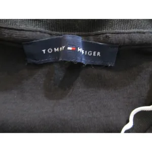 Tommy Hilfiger Lettuce‑Trim T‑Shirt Black White Trim Women’s Small Pre‑Owned thumbnail 4