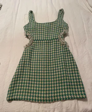 4S13NNA Pearl houndstooth dress thumbnail 1