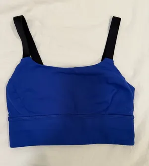 lululemon athletica Blue Sports Bralette with Black Straps thumbnail 1