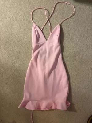 Lucy in the Sky Light Pink Mini Dress thumbnail 3