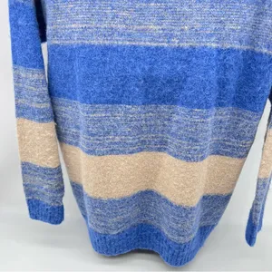 Madewell Blue and Tan Crewneck Sweater-Size XS thumbnail 7