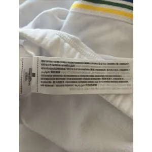 Abercrombie & Fitch Rainbow Stripe Cropped Sweatshirt Womens Size S White Y2K thumbnail 6