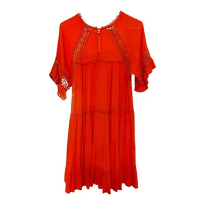 Patrons of Peace Coral Las Palmas Swing Mini Dress size Medium thumbnail 4
