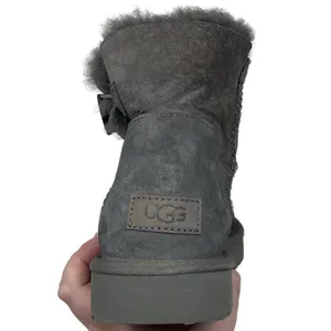 UGG Bailey Button Charcoal Grey Suede Boots Women’s Size 11 thumbnail 19