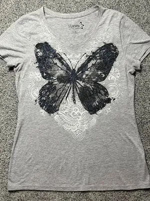 Hanes butterfly tee thumbnail 1