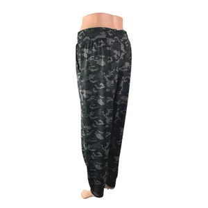 Fabletics Green Camo Camouflage High Waist Drawstring Trousers Joggers Pants L thumbnail 3