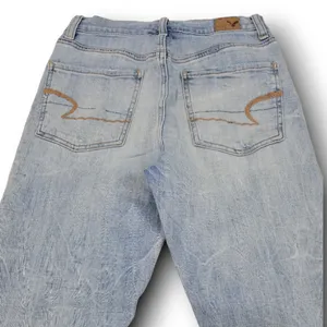 American Eagle Outfitters Stretch Mom Jeans Size 4 Destroyed Ripped Torn Distressed thumbnail 4