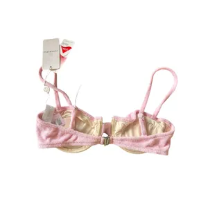 SANDSHAPED Terry Bikini Top Light Pink Small NEW NWT‎ thumbnail 3