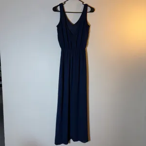 Show Me Your Mumu Hacienda Maxi Dress Size Medium Navy Blue‎ thumbnail 4