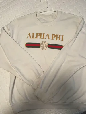 Alpha Phi Sweatshirt White Size L thumbnail 1