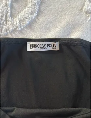 Princess Polly Top Long Sleeve Black thumbnail 2
