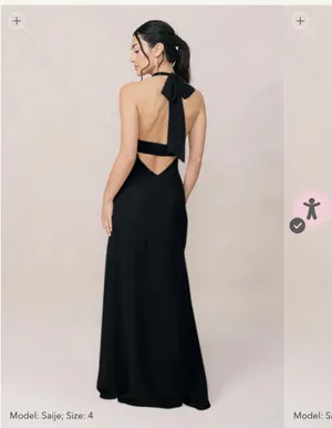 Black Formal Dress Size 8 thumbnail 2