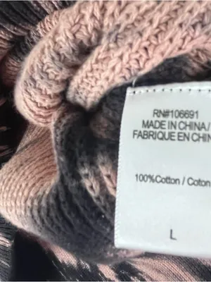 YFB Tie Dye Long Puff Sleeves Cropped Ribbed Knit Sweater Large Boho Casual thumbnail 4