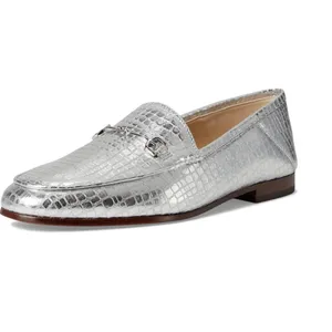 NEW $150 Sam Edelman Loraine Leather Loafer Soft Silver Snake Skin 6.5 Slip On thumbnail 7