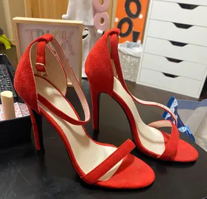 Pretty Little Thing Red Heels thumbnail 1