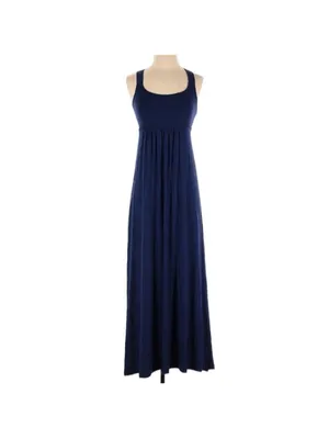 Calvin Klein Navy Blue Spaghetti Strap Maxi Dress Size XS thumbnail 2