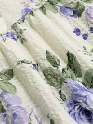 Cider FLORAL RUFFLE SLEEVE LAYERED MINI DRESS thumbnail 5
