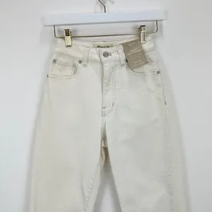 Madewell The Curvy 90s Straight Jean Vintage Canvas Beige High Waist US 23 NWT thumbnail 6
