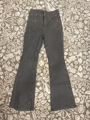 We The Free Free People Jayde Flare Railroad Jeans thumbnail 3