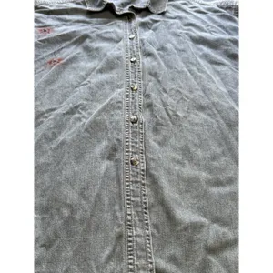 Out of the Blue J. Jill Denim Embroidered Button Down Shirt Women Sz XL Cotton thumbnail 5