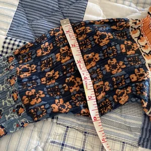 Free People Caravan Block Print Button Front Blouse Top S thumbnail 12