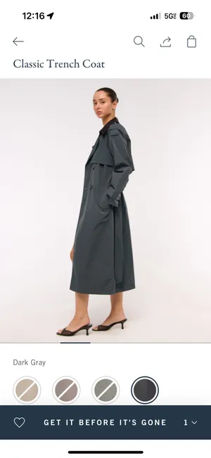 Abercrombie Classic Trench Coat thumbnail 2