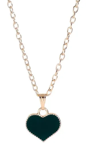 Gold Necklace for Women, 14K Gold Plated Cubic Zirconia Heart Necklace | Cute Dainty Love Pendant Necklaces for Women Dainty Gold Necklace Gifts for Her stainless steel thumbnail 3