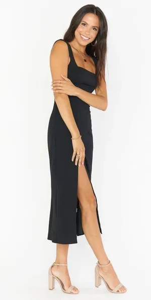Show Me Your Mumu Eden Dress in Black Stretch M thumbnail 5