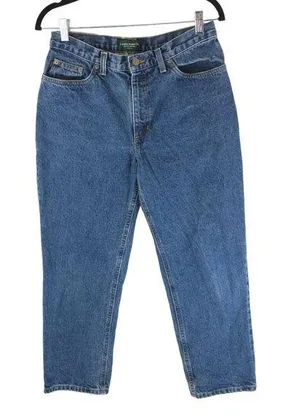 Lauren Jeans Ralph Lauren Womens Mom Jeans Cotton 12 Petite thumbnail 1