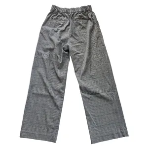 Gap Easy Trouser Womens Black Plaid Wide Leg High Rise Elastic‎ Back Pants 6 thumbnail 3
