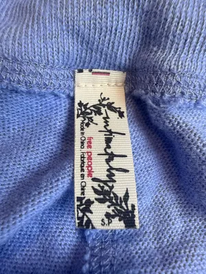 FREE PEOPLE Intimately‎ - Organic Cotton Blue Lounge Pants Size SP thumbnail 10