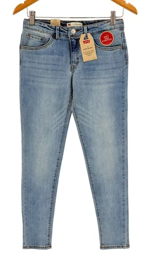 Levi's 710 Super Skinny Girls Size 16 Light Wash Denim Jeans Adjustable‎ NWT thumbnail 1