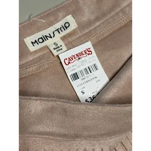 Cavender's Taupe Fringed Mini Skirt size Small New thumbnail 8