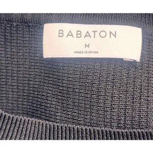 Babaton Sculpt Knit Muscle Ribbed Crop Tank Womens Size Medium Minimalist Career thumbnail 6