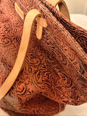 Consuela Classic Tote Floral Brown & Pink thumbnail 7