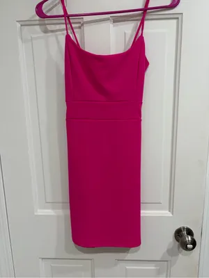 Fuchsia Spaghetti-Strap Bodycon Dress - Windsor XS thumbnail 2