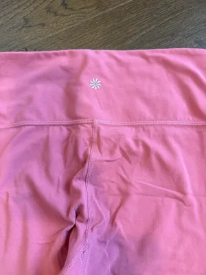 Athleta High-Waist Cropped Leggings in Pink Small - C37-083 thumbnail 6