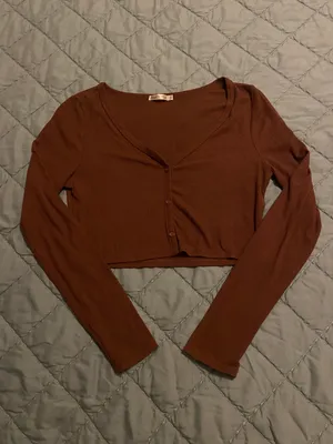 Heart & Hips Brown Long Sleeve Top thumbnail 1