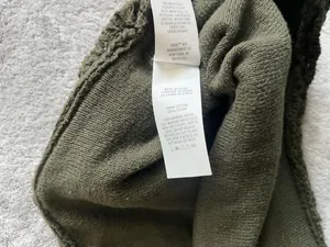Aerie Olive Green Cotton Crop Top thumbnail 4
