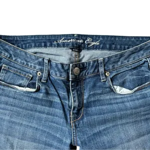 American Eagle Slim Old School Stretch Jean Med Wash Size 12X31 Mid Rise thumbnail 7