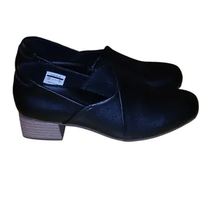 Unbranded Slip On Mules Womens 6.5 Black Block Heel Minimalist Office A27 thumbnail 2