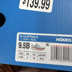 Hoka One One Women's 9.5 Clifton 8 Athletic Running Shoe Sneaker Blue Cushion thumbnail 9