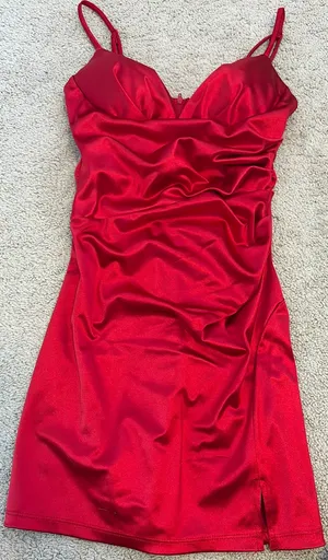 Mini Homecoming Dress B. Darlin Red thumbnail 1