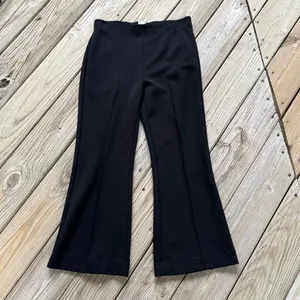 Anthropologie Maeve The Margot Kick-Flare Cropped Pants Black Size M thumbnail 5